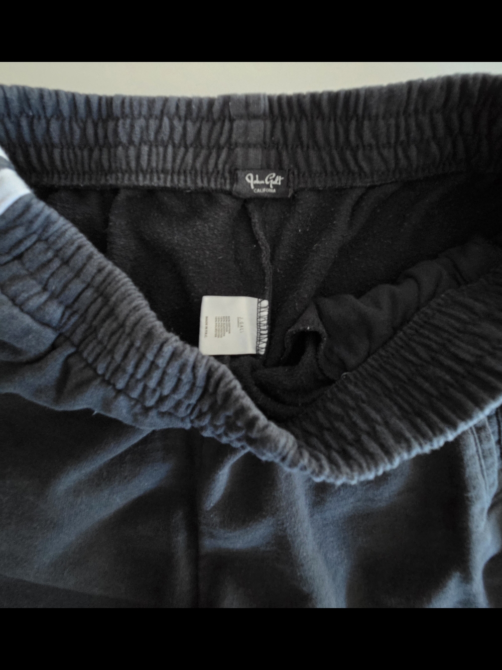 J. Galt Black Track Joggers with Side Stripes - Picture 4 of 5